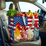 Funny Chicken | Quilted Shopping Bag