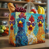 Chicken Fun | Quilted Shopping Bag