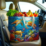 Turtle Calm | Quilted Shopping Bag