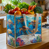 Sea Turtle | Quilted Shopping Bag