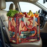 Dragon Library | Quilted Shopping Bag