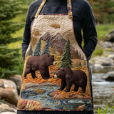 Forest Bear | Quilted Apron