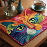 Swirly Cat | Quilted Placemat