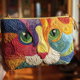 Swirly Cat | Quilted Purse