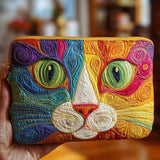 Swirly Cat | Quilted Purse