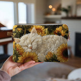Sunflower Cat | Quilted Purse
