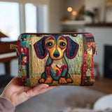 Dachshund Portrait | Quilted Purse