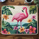 Tropical Flamingo | Quilted Placemat