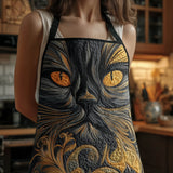 Swirly Cat | Quilted Apron
