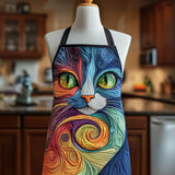 Swirly Cat | Quilted Apron