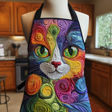 Swirly Cat | Quilted Apron
