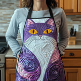 Whimsical Kitten | Quilted Apron