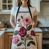 Charming Rose | Quilted Apron