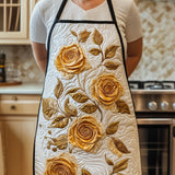 Elegant Rose | Quilted Apron