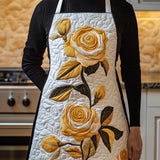 Elegant Rose | Quilted Apron