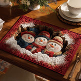 Winter Snowman | Quilted Placemat