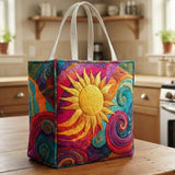 Vivid Sunray | Quilted Shopping Bag