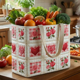 Rustic Rose | Quilted Shopping Bag