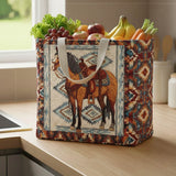 Prairie Horse | Quilted Shopping Bag