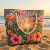 Tropical Amanecer | Handcrafted Beach Bag