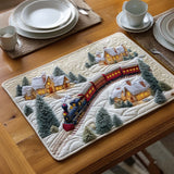 Snowy Village | Quilted Placemat