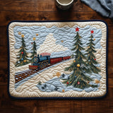 Christmas Train | Quilted Placemat