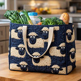 Midnight Sheep | Quilted Shopping Bag