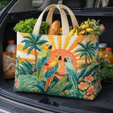 Palm Sunset | Quilted Shopping Bag