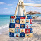Coastal Patchwork | Handcrafted Beach Bag