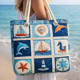 Ocean Creature Artwork | Handcrafted Beach Bag