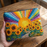Rainbow Sun | Quilted Purse