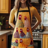 Funky Chicken | Quilted Apron