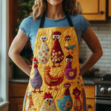 Funky Chicken | Quilted Apron