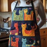 Playful Cat | Quilted Apron