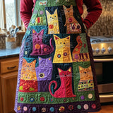 Playful Cat | Quilted Apron