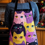 Playful Cat | Quilted Apron
