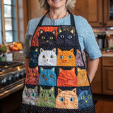 Playful Cat | Quilted Apron