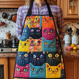 Playful Cat | Quilted Apron