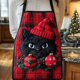 Festive Cat | Quilted Apron