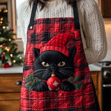 Festive Cat | Quilted Apron
