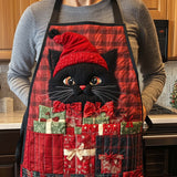 Festive Cat | Quilted Apron