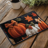 Rustic Pumpkin Charm | Quilted Placemat