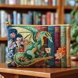 Literary Dragon | Quilted Purse