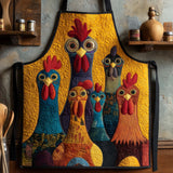 Funky Chicken | Quilted Apron