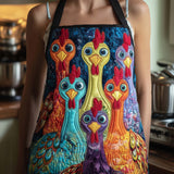 Funky Chicken | Quilted Apron