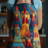 Funky Chicken | Quilted Apron
