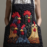 Funky Chicken | Quilted Apron