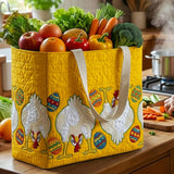 Funky Chicken | Quilted Shopping Bag