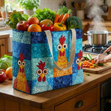 Funky Chicken | Quilted Shopping Bag