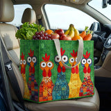 Funky Chicken | Quilted Shopping Bag